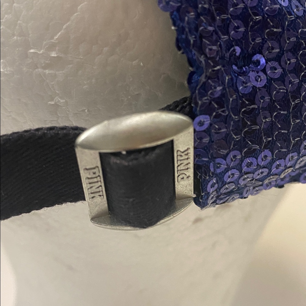 PINK Victoria's Secret MLB San Diego Padres Navy Sequin Cap - Picture 5 of 11